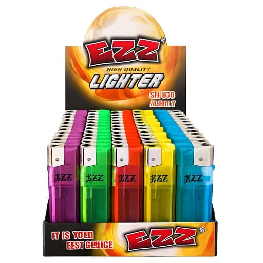 فندک شفاف ساده EZZ بسته 50 عددی